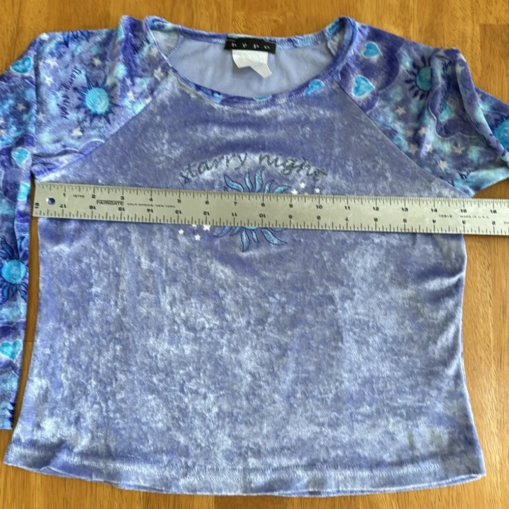 ✋Starry Night Pajama Size 8 Crushed Velvet Feel